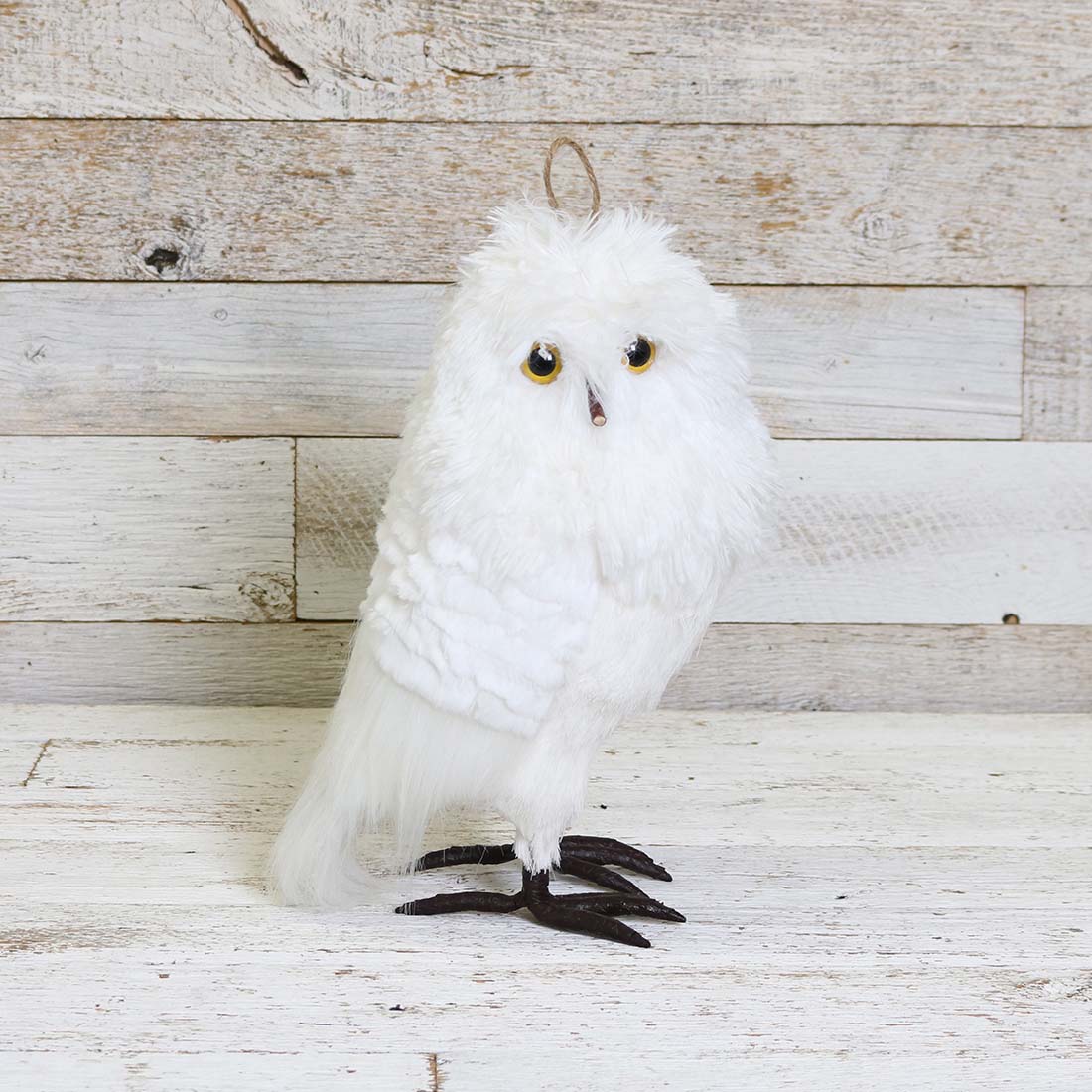 Large Snow White Owl Ornament