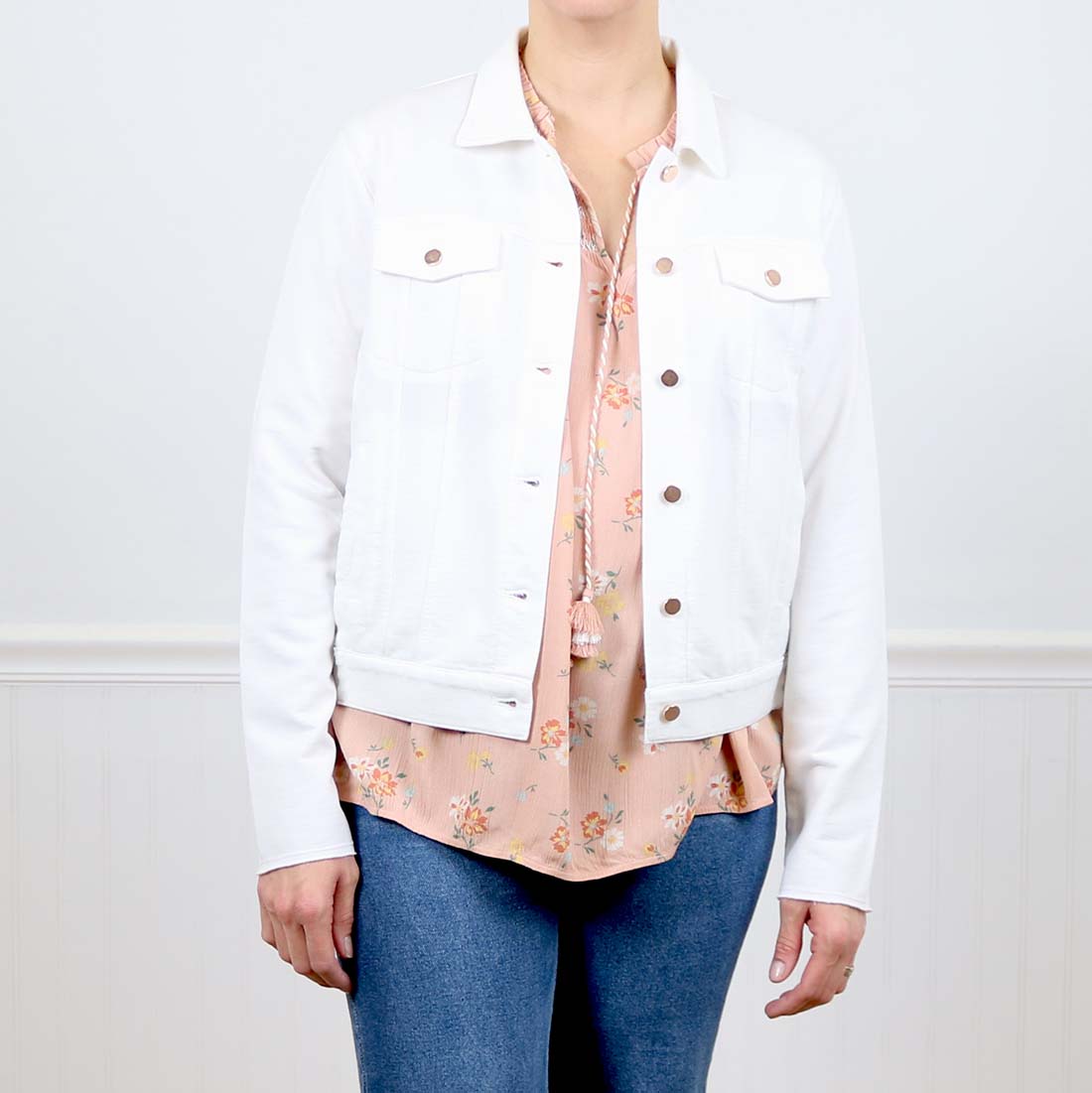 light weight white jacket