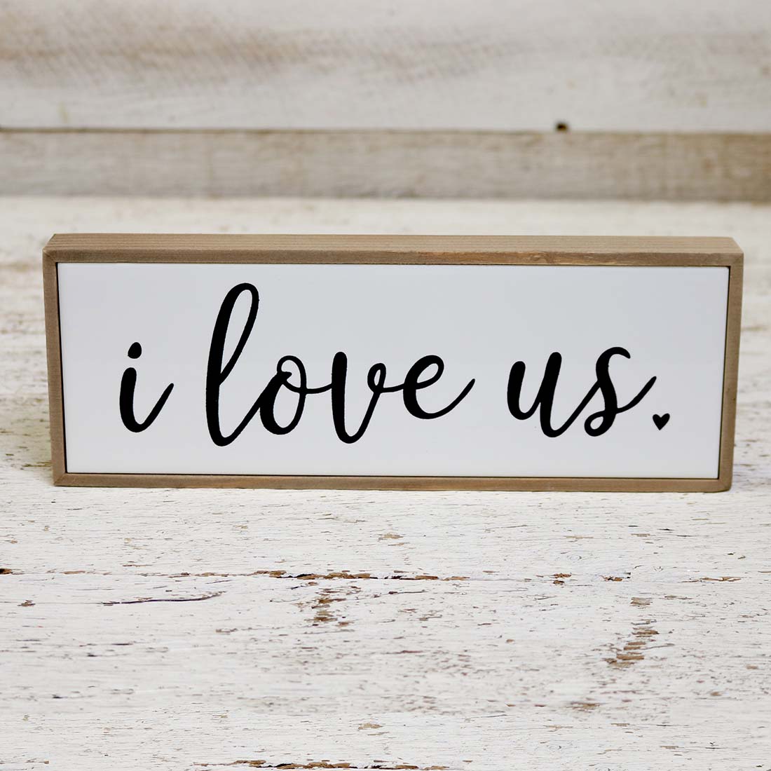 I Love Us Ceramic Tile Sign I Love Us Ceramic Tile Sign