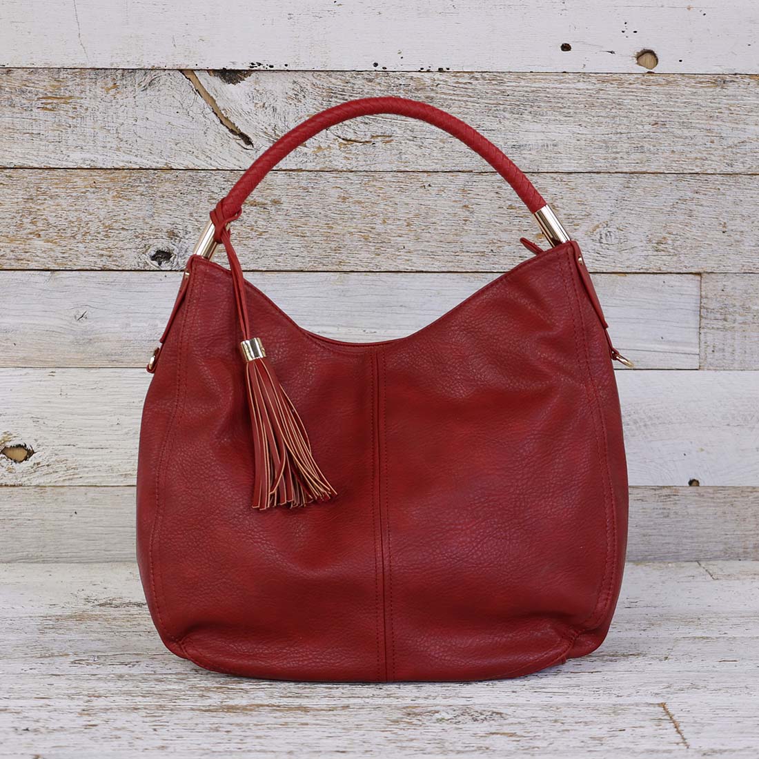 red hobo bag